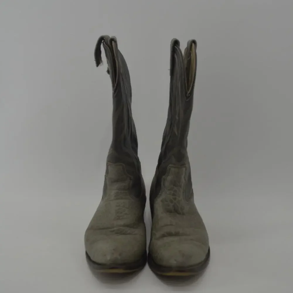 Vintage Stuart McGuire Gray Western Cowboy Boots Size 10